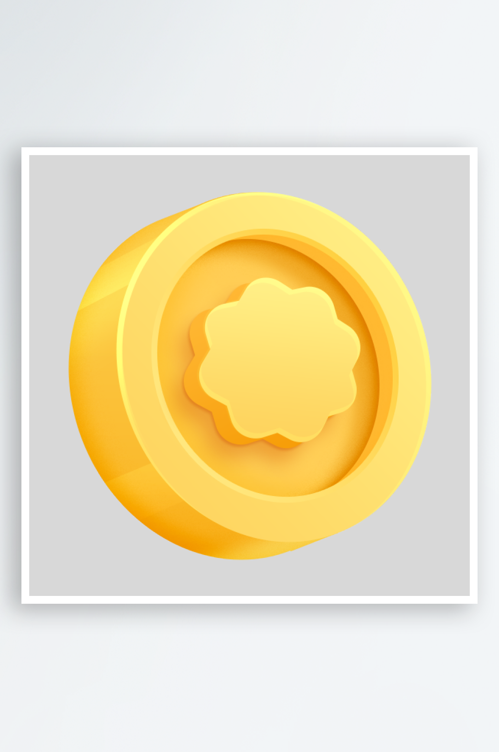 绿色电商金融C4D模型免扣素材素材