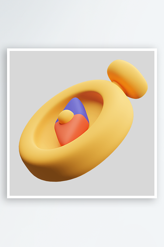 3D立体卡通插画免扣素材