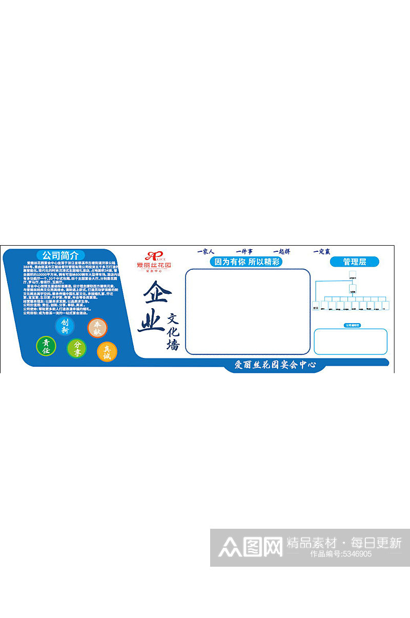 公司企业文化墙背景素材