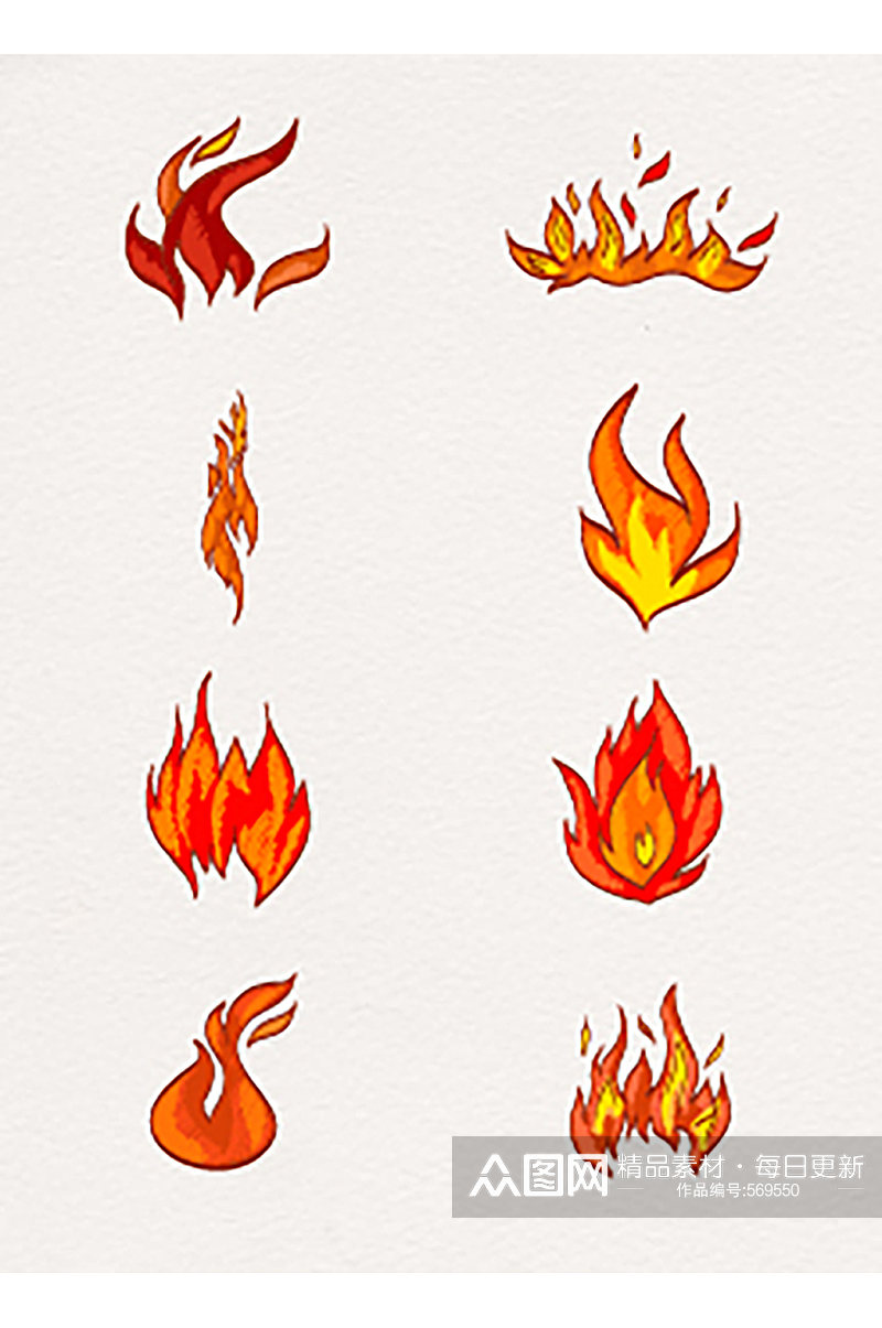 火焰素材火焰标志火焰图案素材
