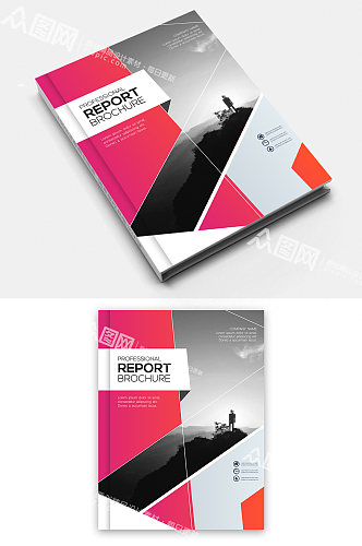 红色大气高端版式设计画册封面设计图片