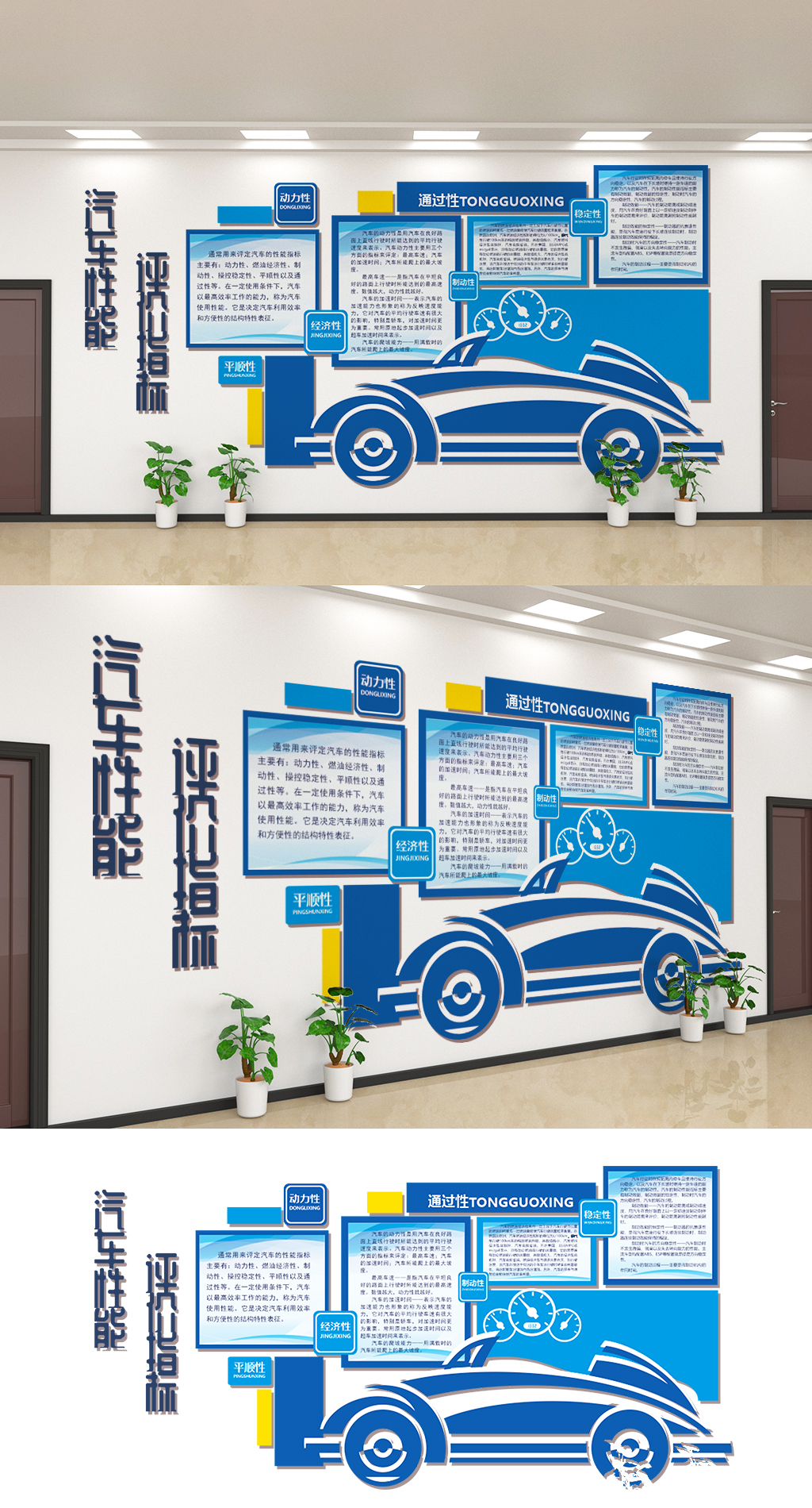 汽车性能评价指标文化墙