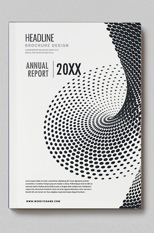 几何线条简约时尚画册封面