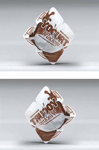 酸奶包装效果图样机