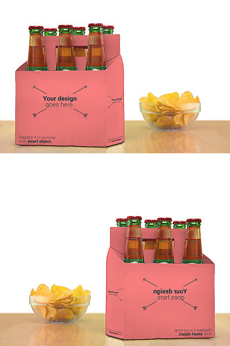啤酒饮料包装效果图样机
