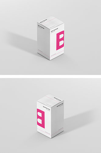 产品纸盒包装效果图样机