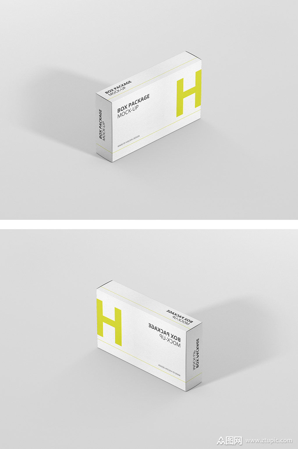纸盒药品包装效果图样机素材