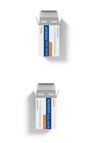 药丸纸盒包装效果图样机
