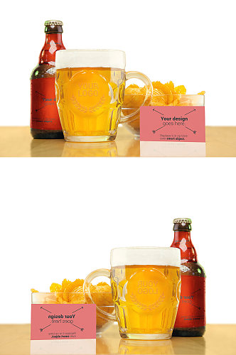 果汁啤酒饮料包装效果图样机