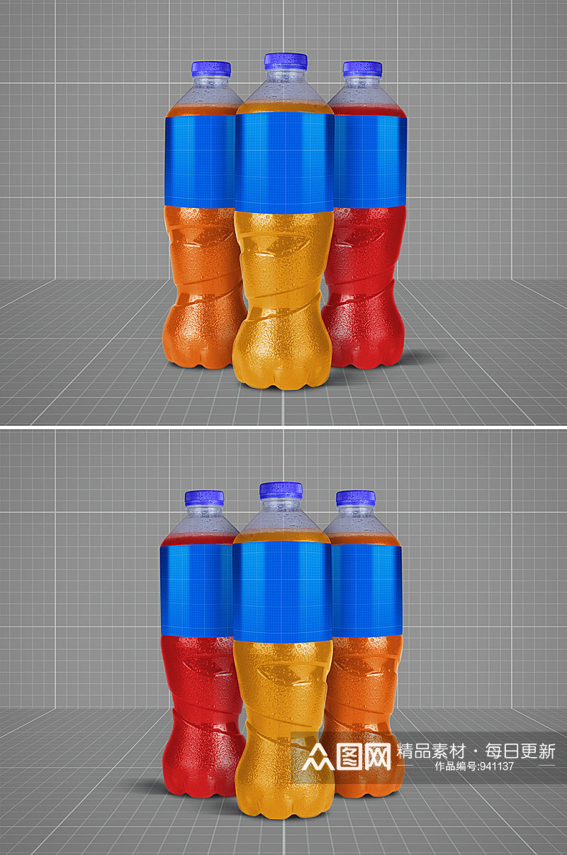 水瓶瓶子包装效果图样机素材