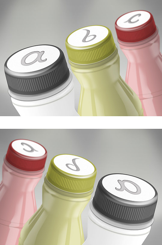 乳酸菌瓶子包装效果图样机