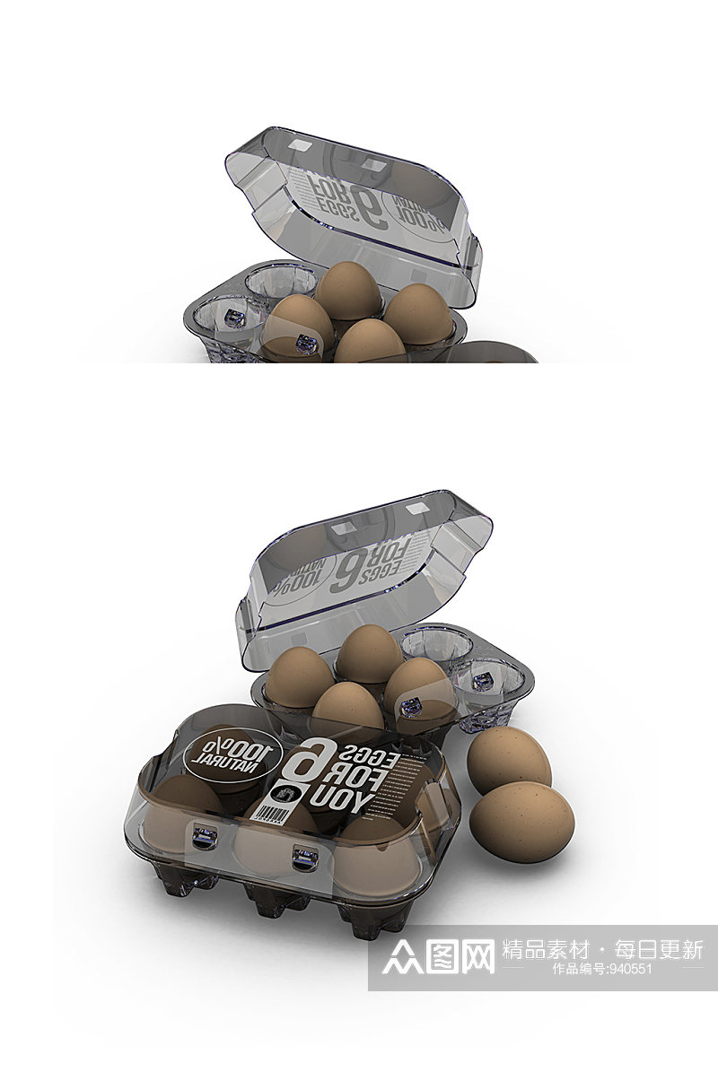 鸡蛋包装效果图样机素材