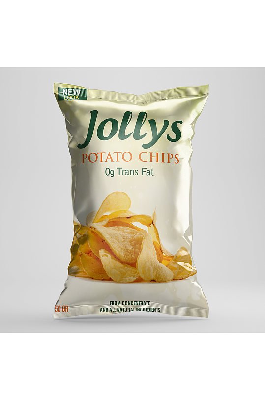 薯片包装效果图样机