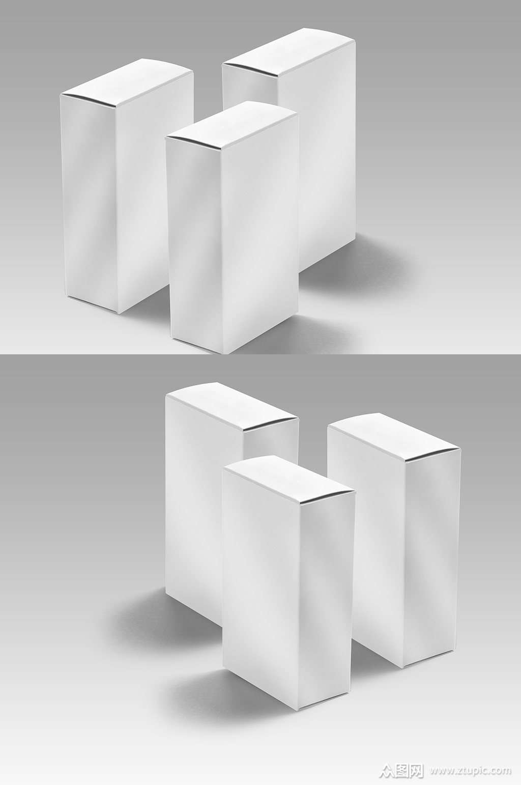 飞机盒子纸盒包装效果图样机模板下载-编号940134-众图网