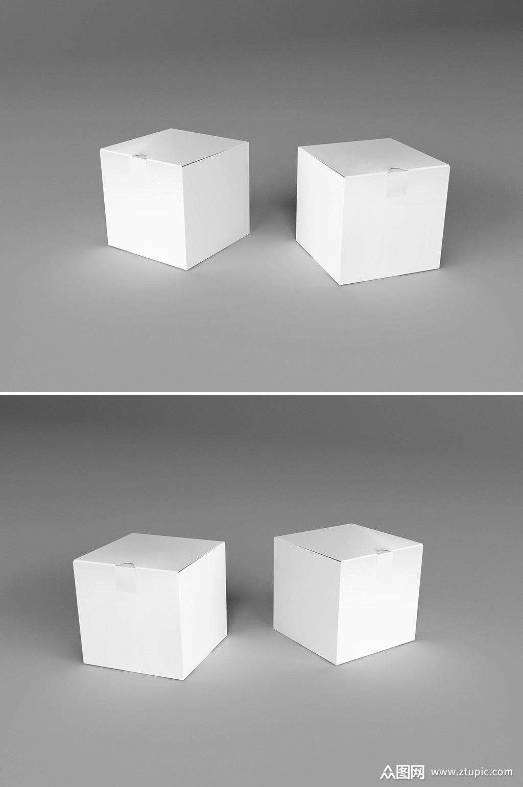 飞机盒包装效果图样机素材