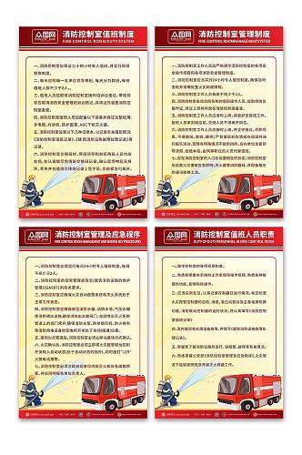 管理制度微型消防站制度牌海报