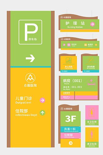 标识导视儿童医院儿科导视系统