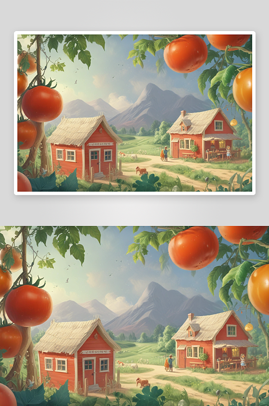 西红柿插画用艺术诠释食物的神奇之处