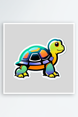 可爱动物乌龟图案设计