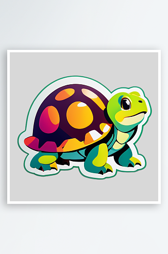 可爱动物乌龟图案设计