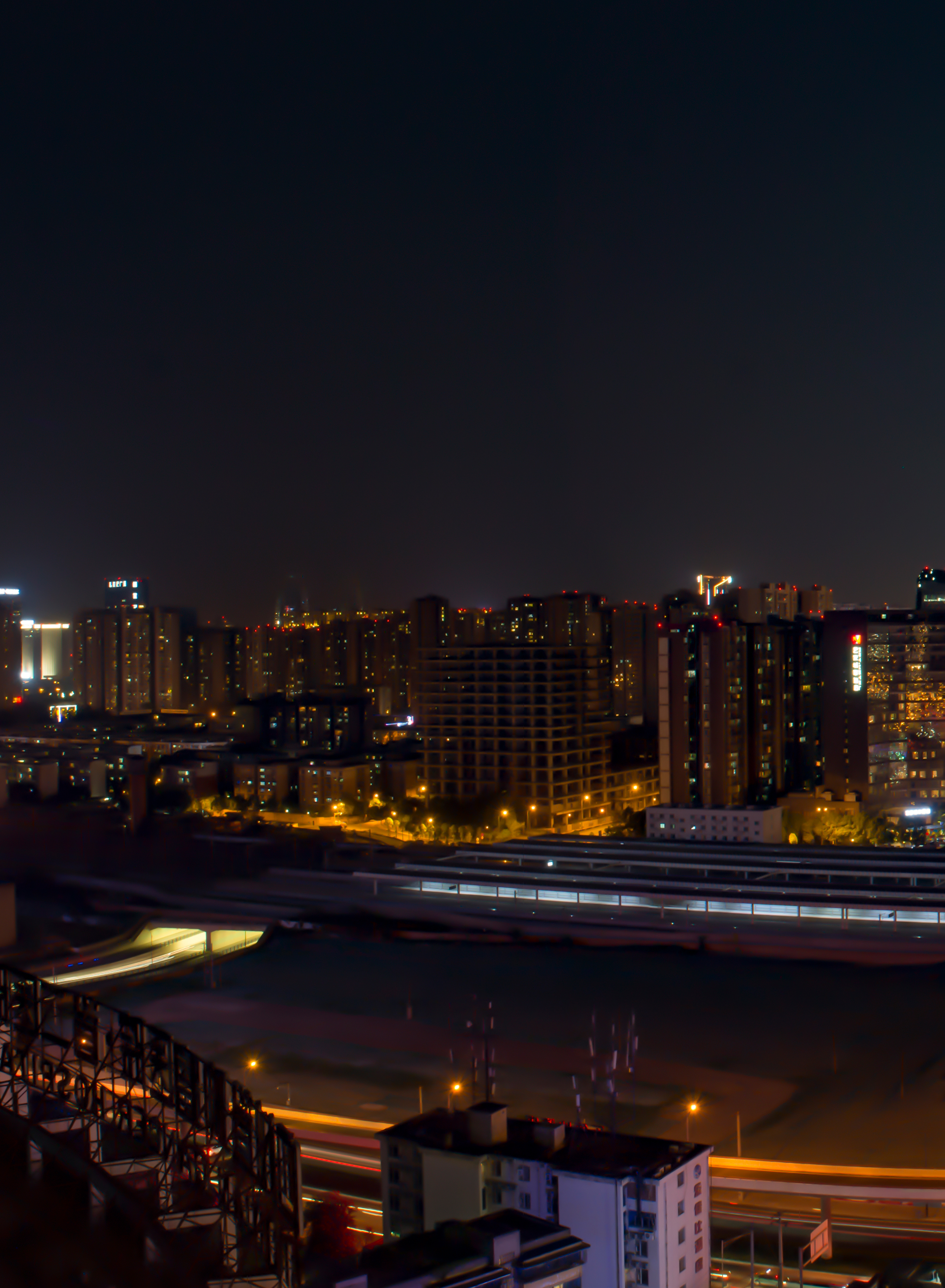 成都天府大道夜景素材