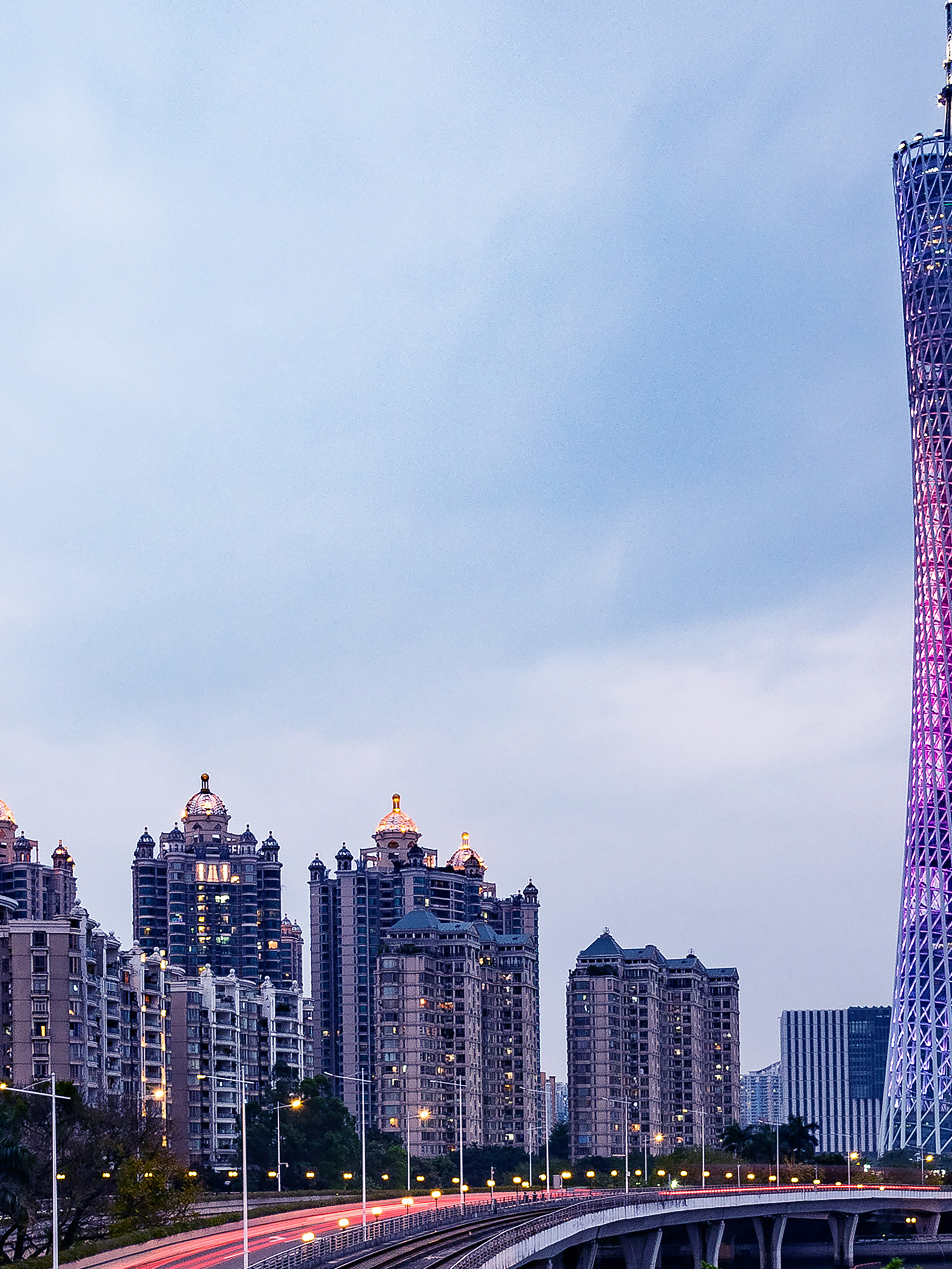 高清广州建筑风景画图片素材素材