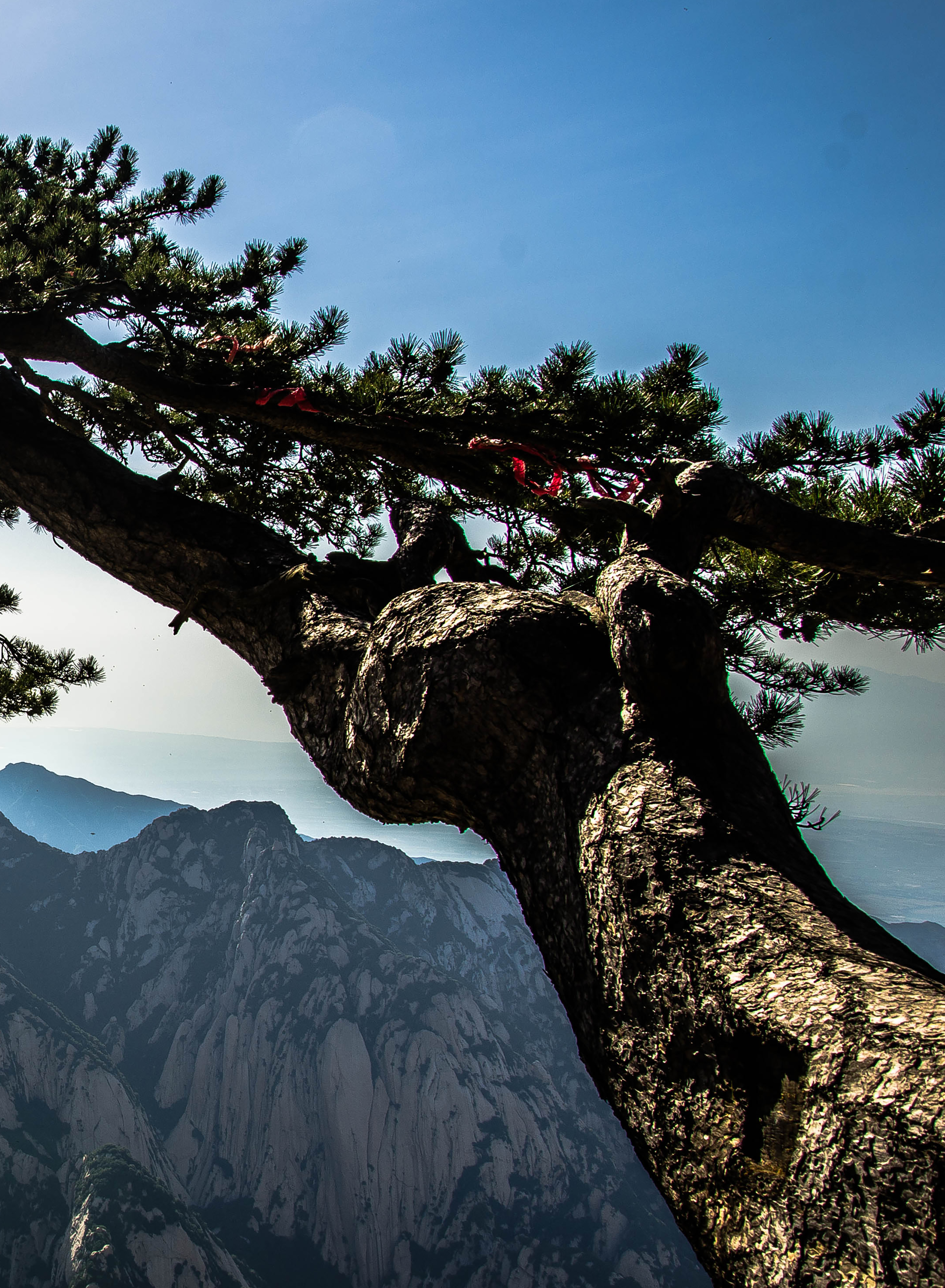 高清华山风景画图片素材