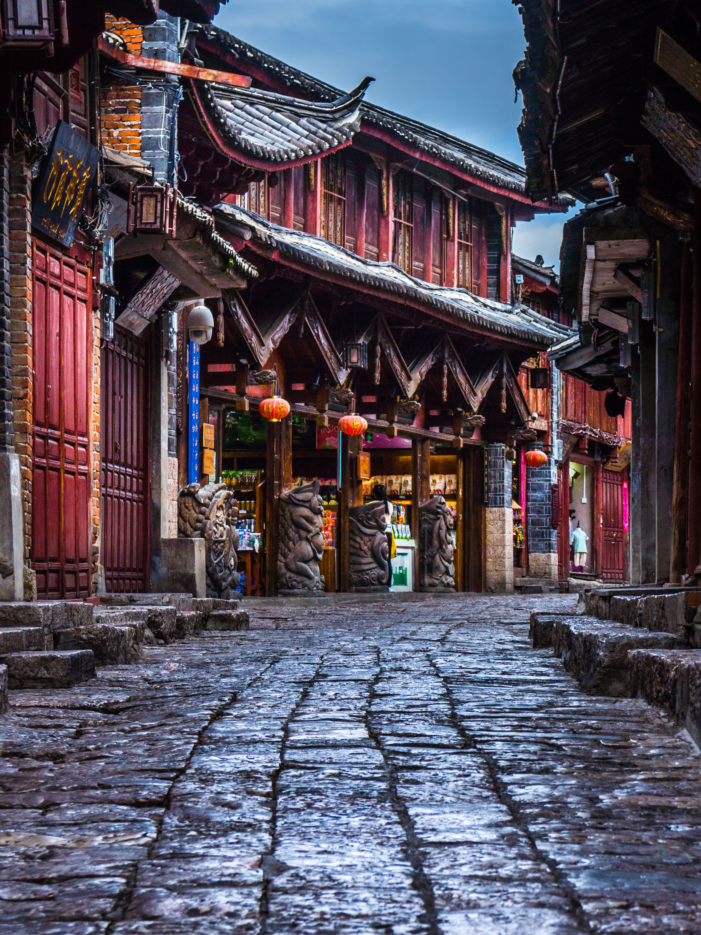 云南丽江大研古镇素材