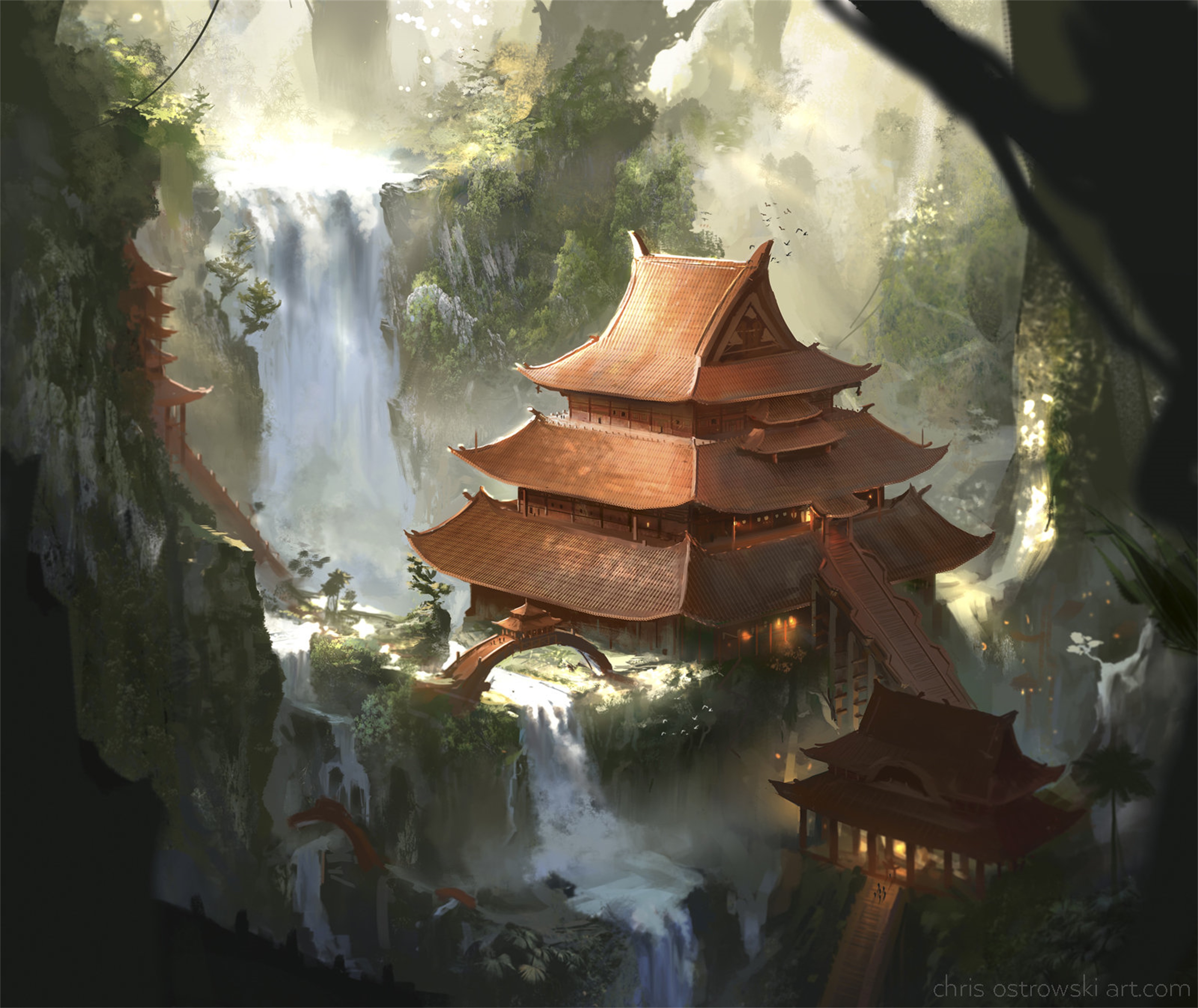 古风中国风场景背景图片素材素材