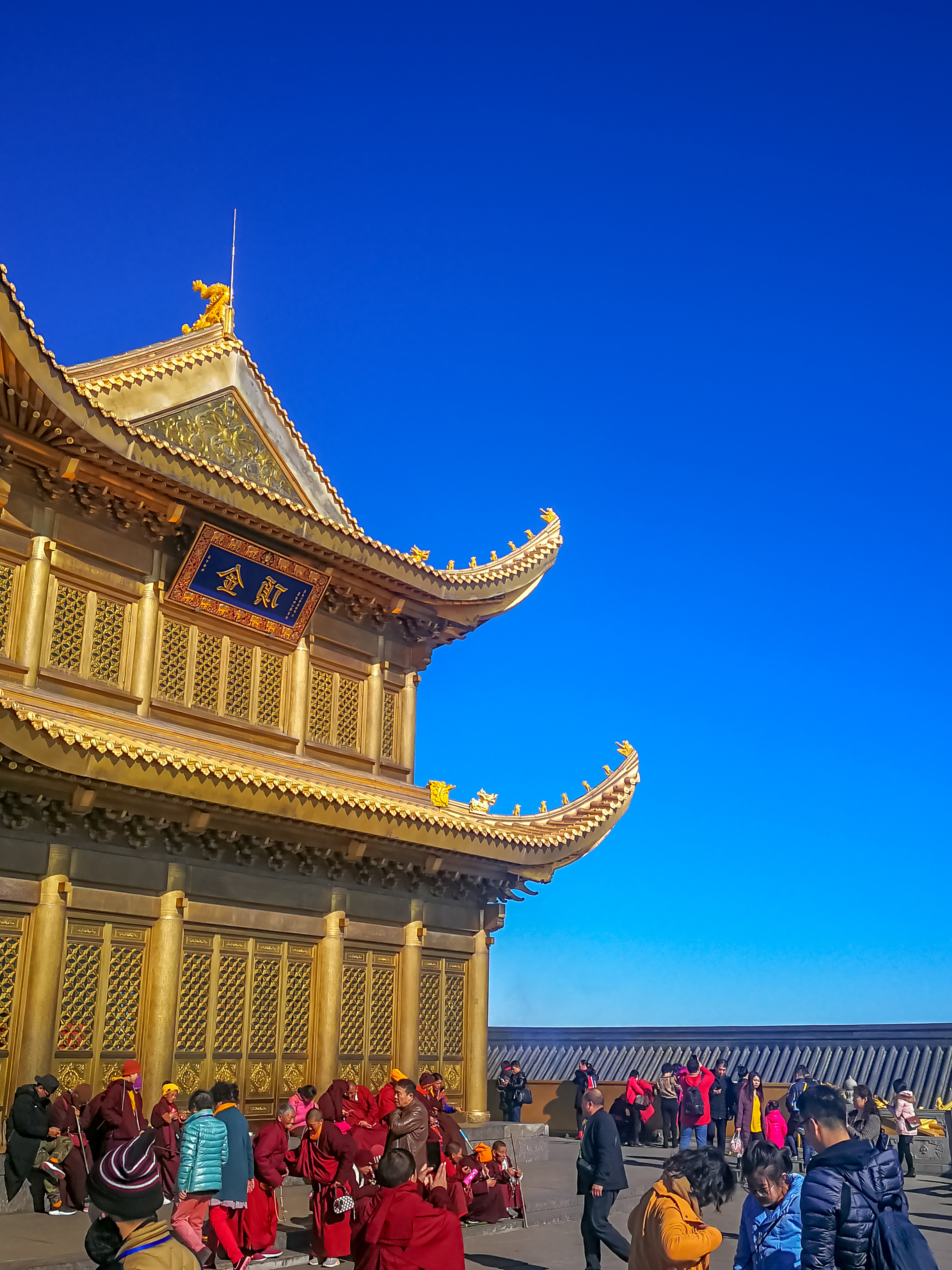 高清峨眉山风景画图片素材