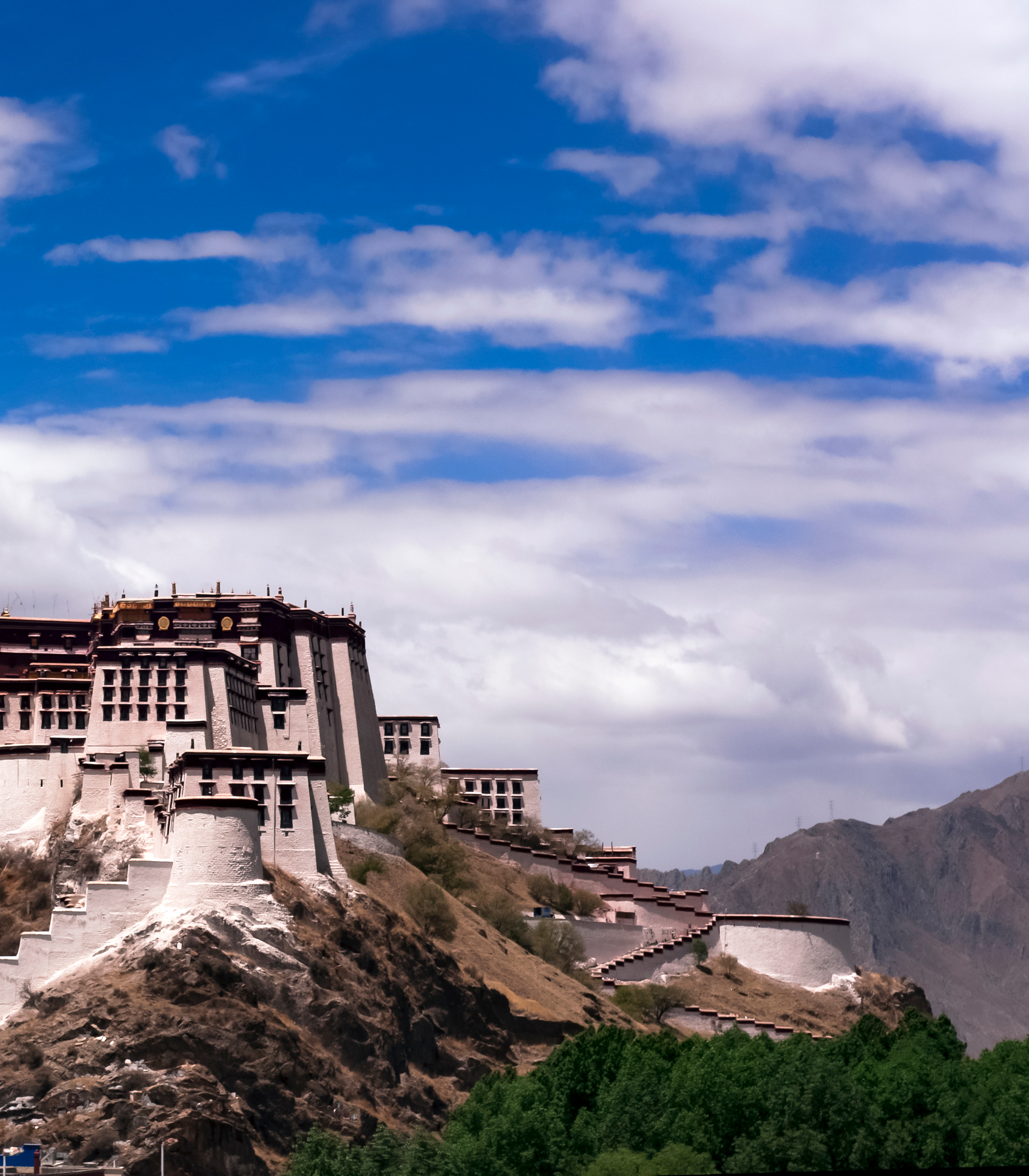 布达拉宫风景画图片素材素材