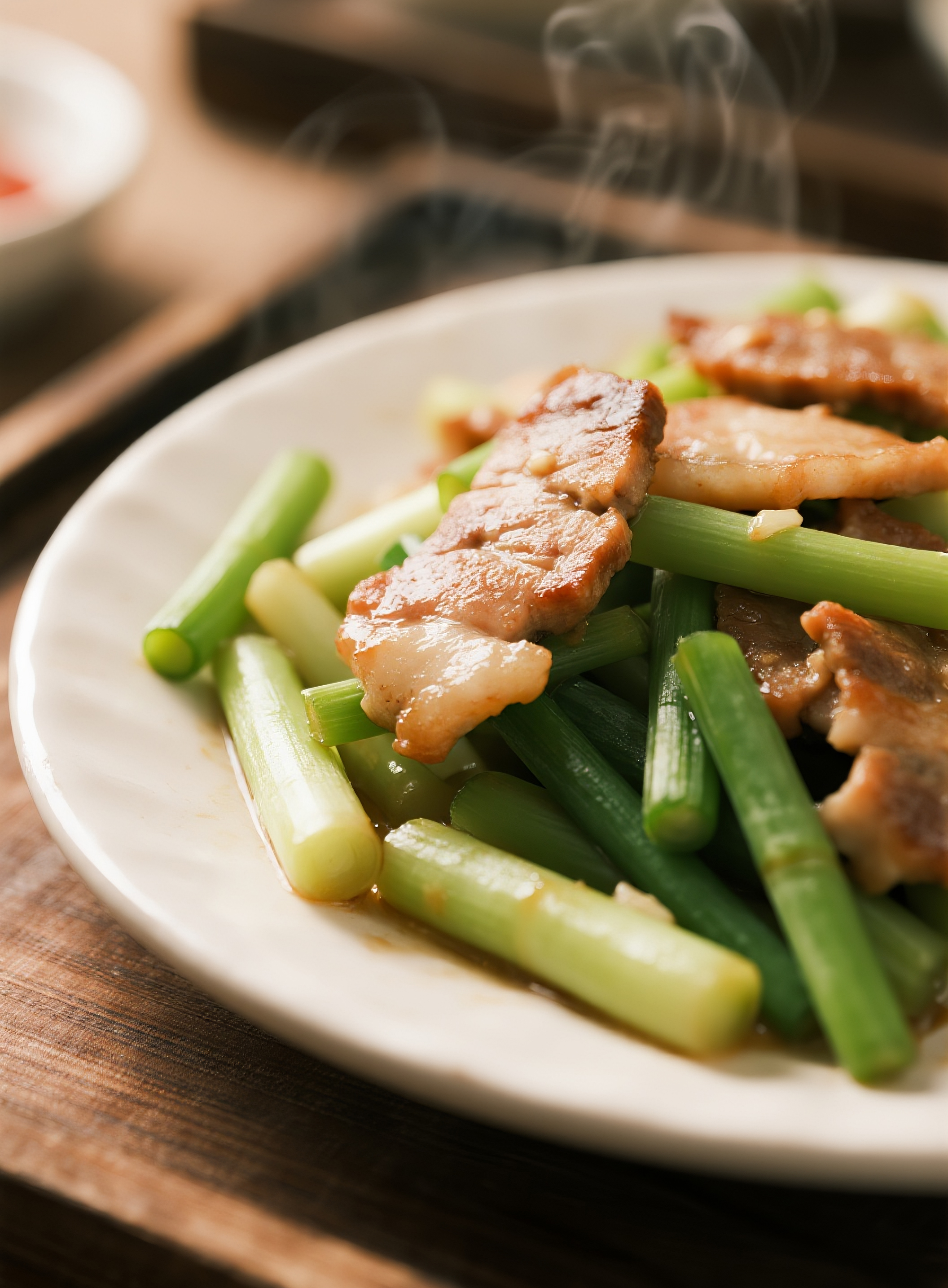 蒜苔炒肉片图片素材素材
