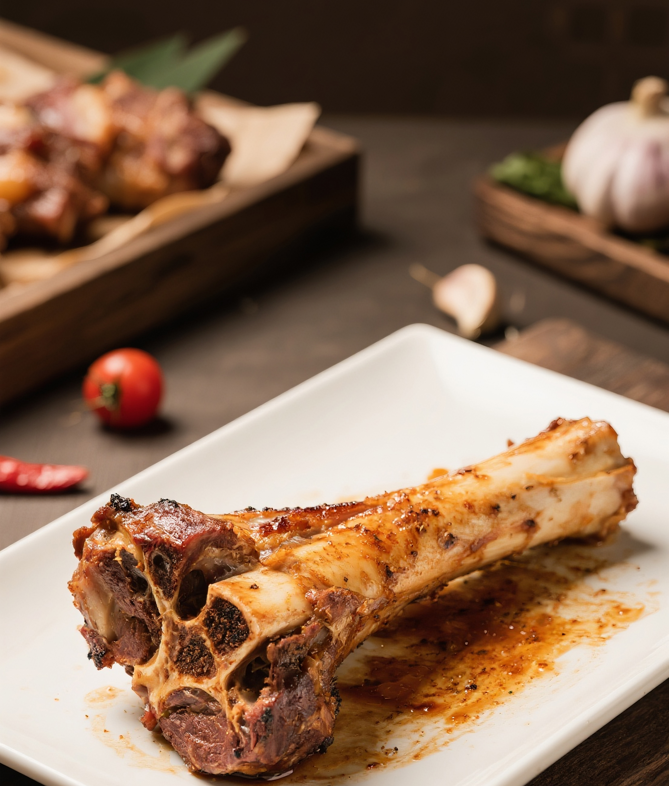 烤筒骨美食摄影图片素材素材