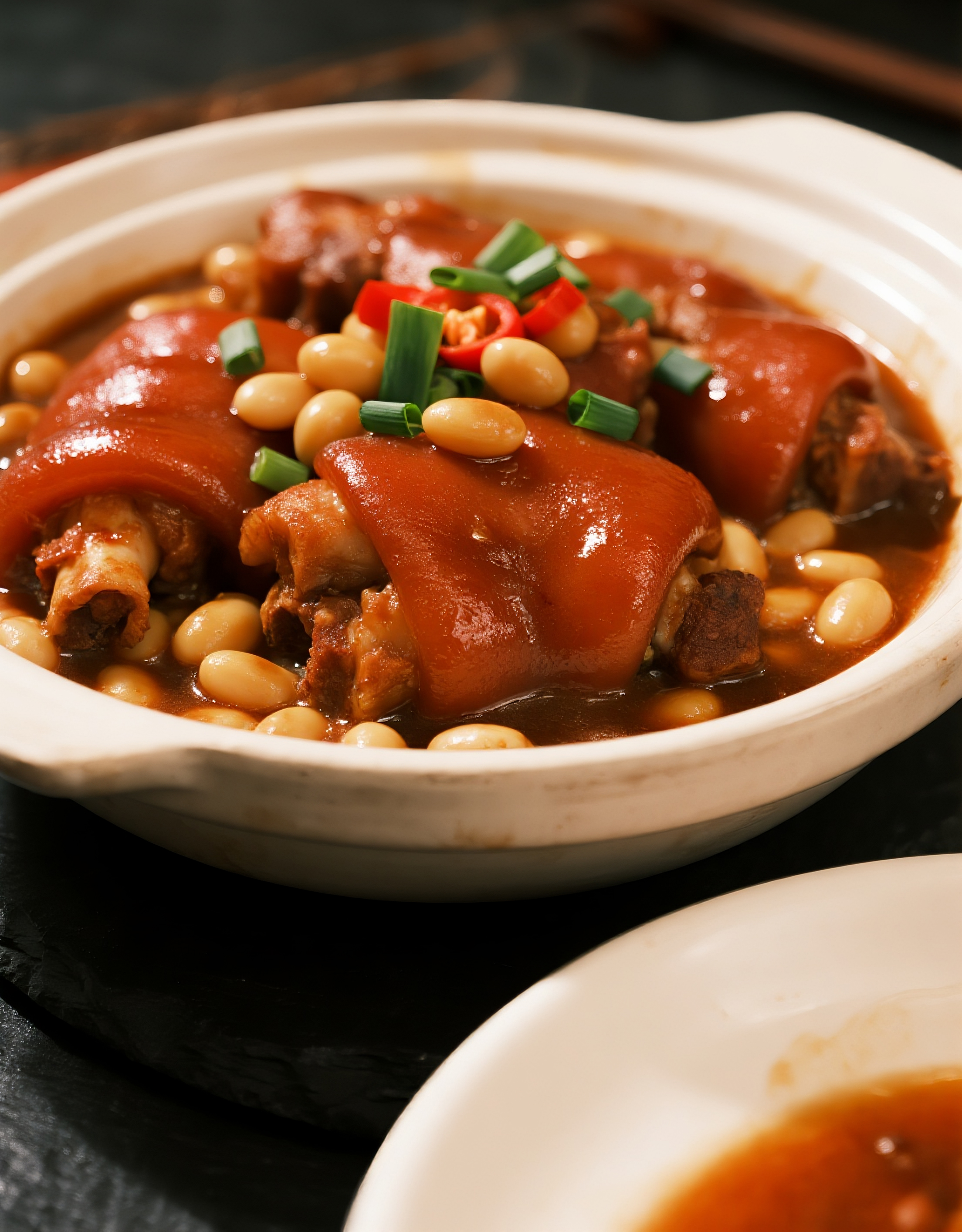 黄豆焖猪蹄美食图片素材
