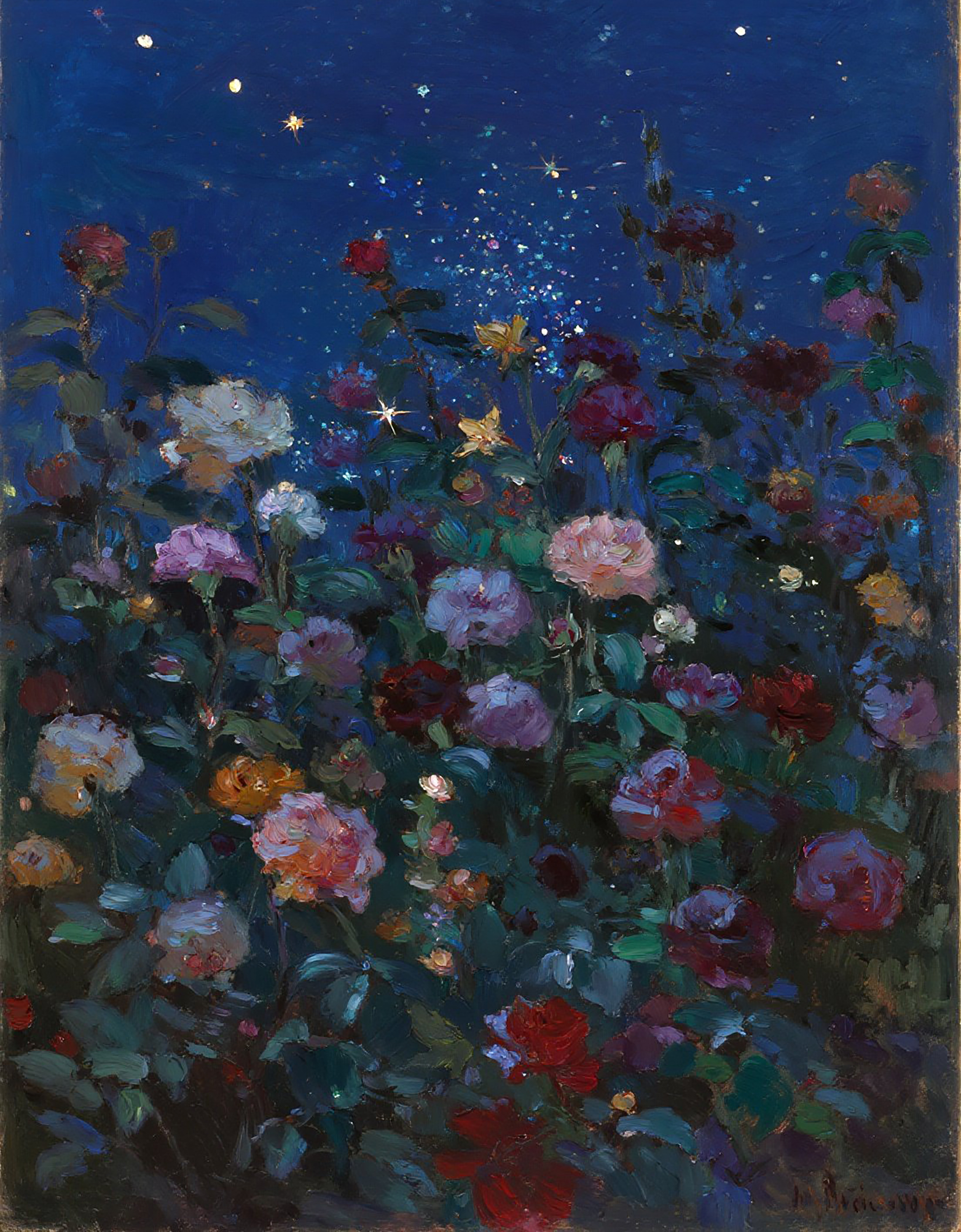 各种颜色花卉花丛插画图片素材