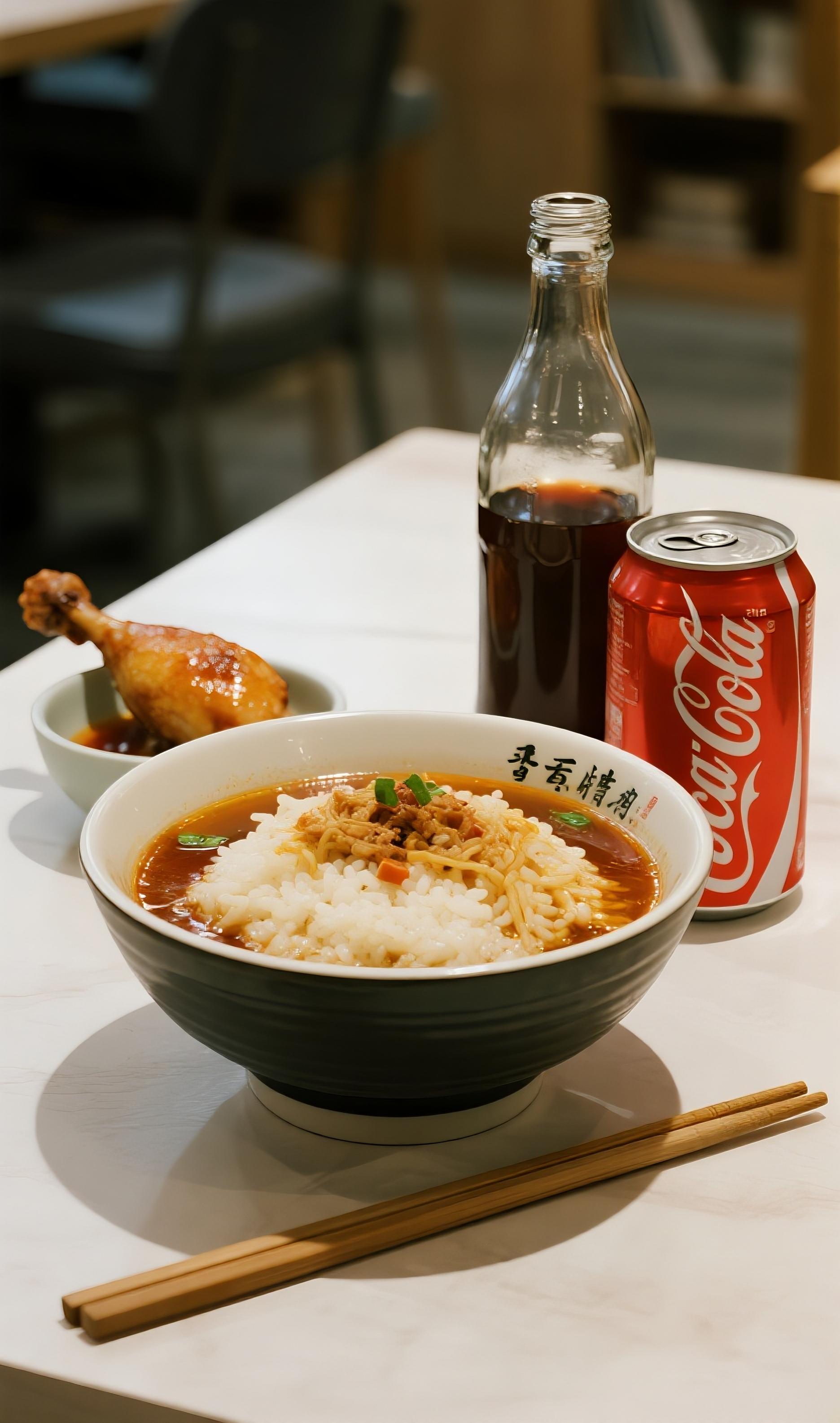 扬州炒饭鸡腿可乐图片素材素材