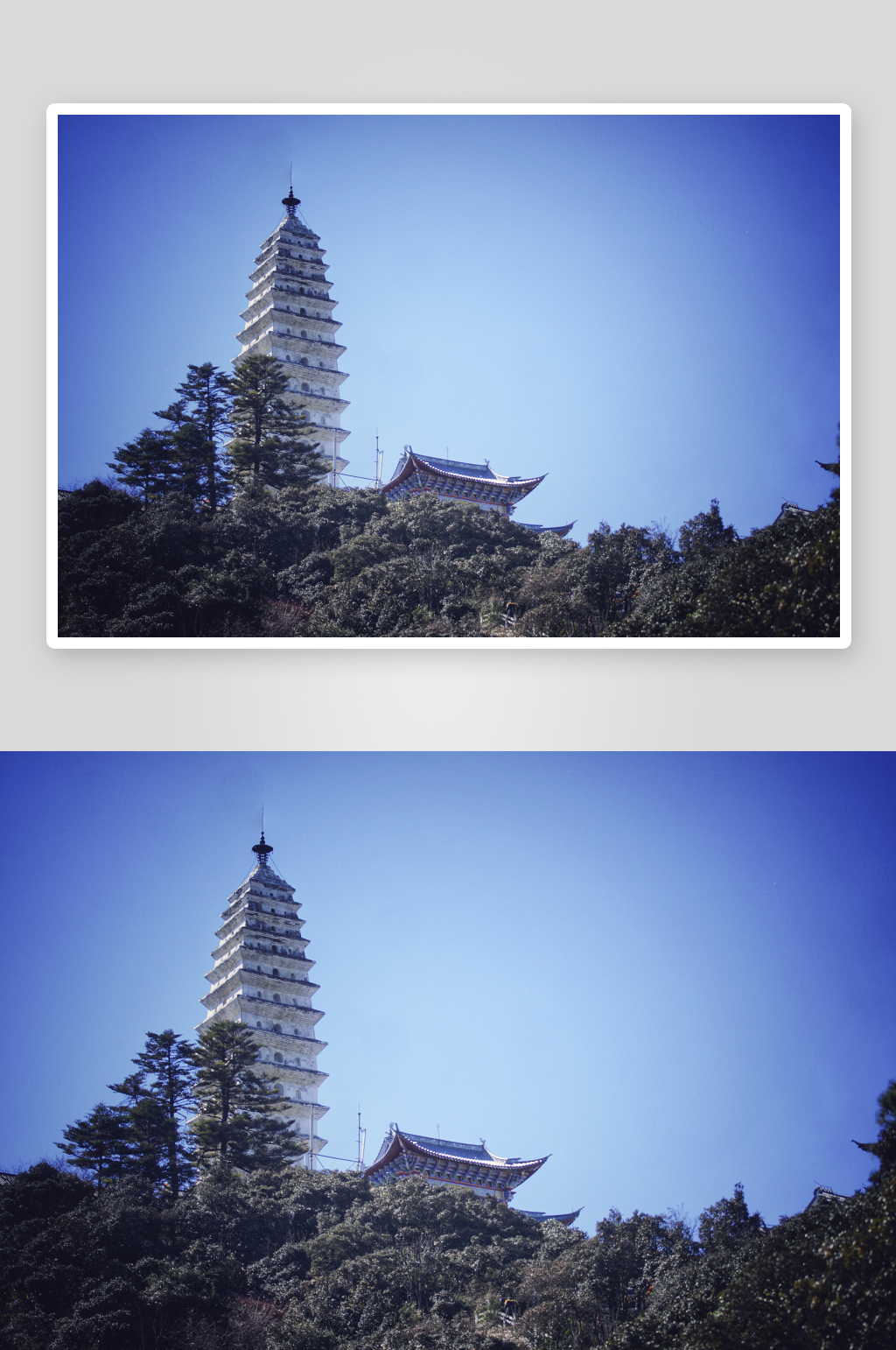 云南大理宾川鸡足山楞严塔素材