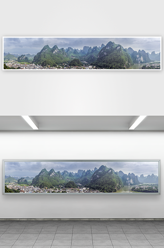 桂林山水旅游景点风景画