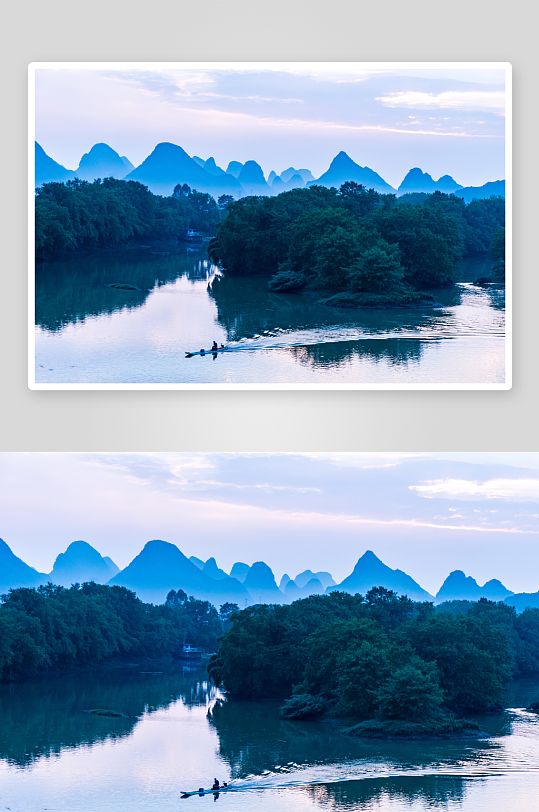 广西风景画桂林山水画