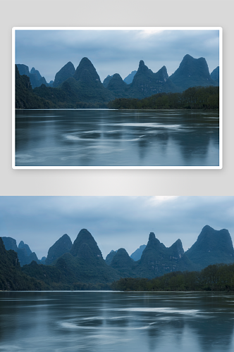 广西桂林山水风景画
