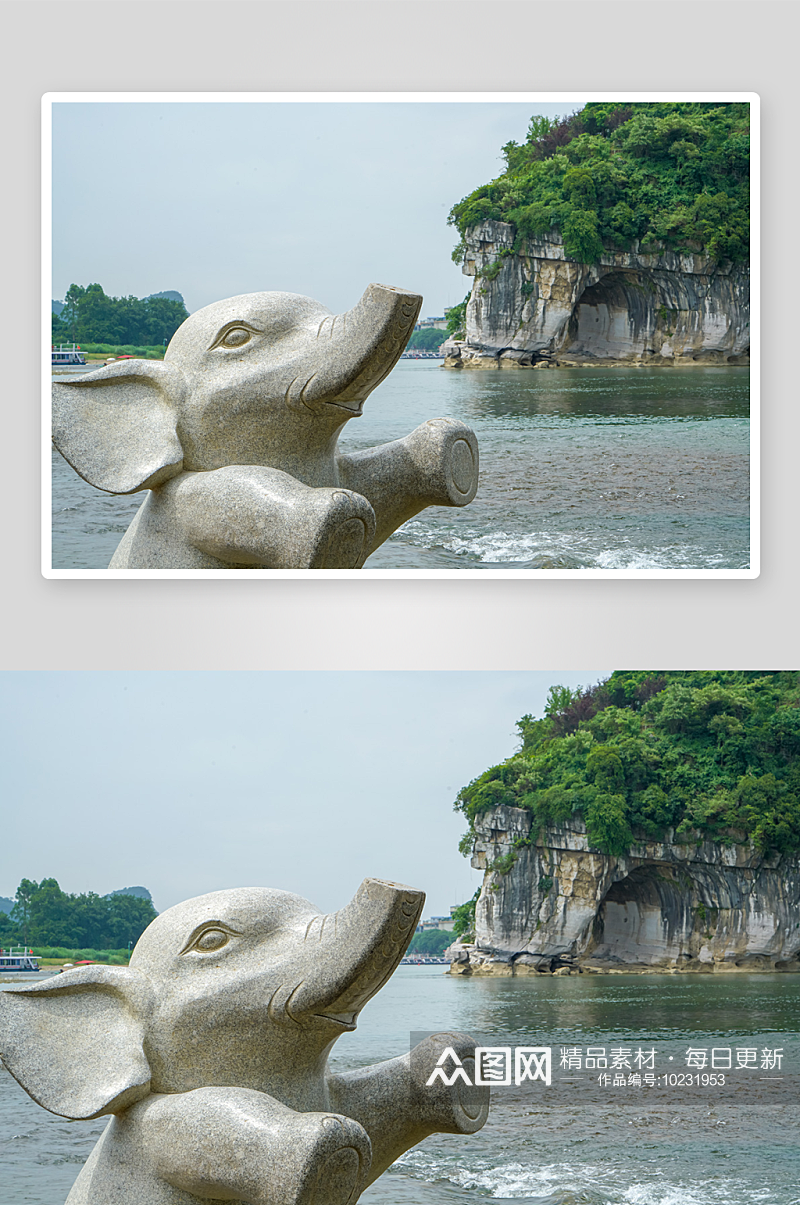 桂林山水高清风景画摄影图素材