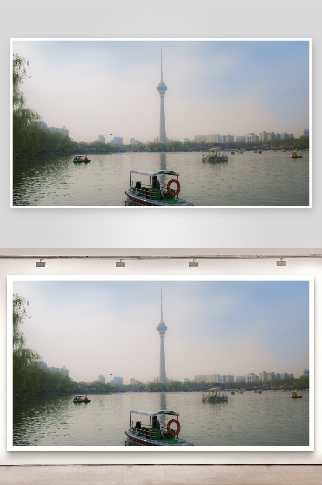 北京城市风景画图片素材