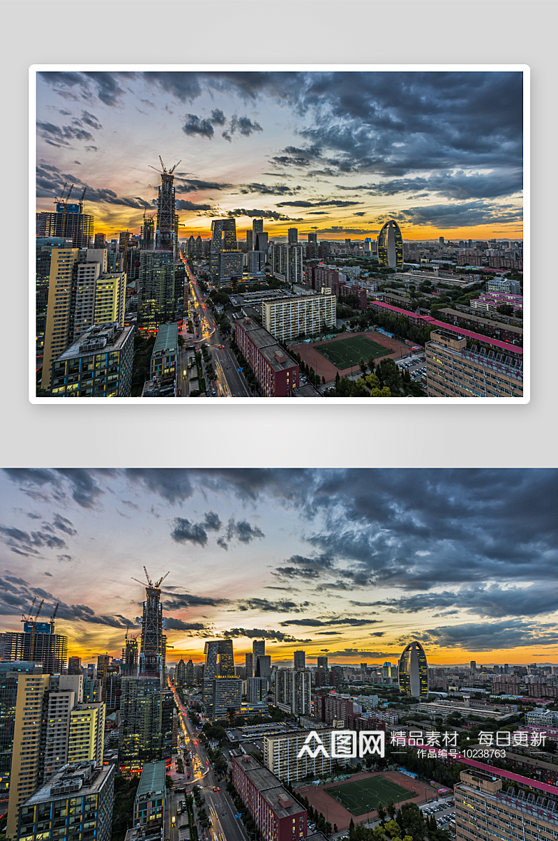 北京城市风景画图片素材