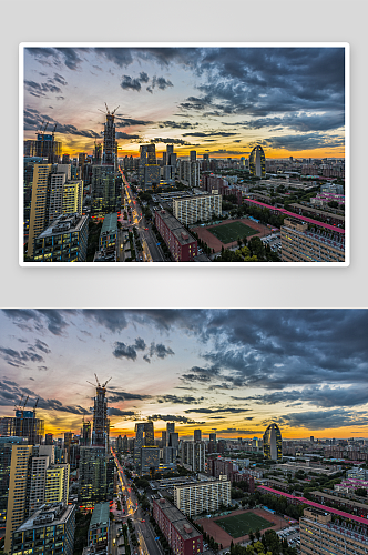 北京城市风景画图片