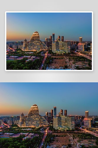 北京城市风景画图片