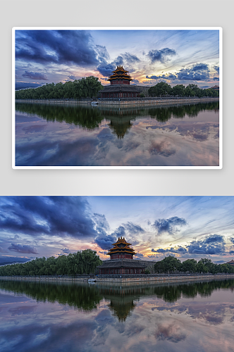 北京城市风景画摄影图