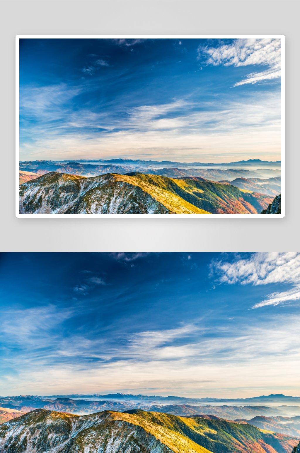 山脉山峰高清风景画摄影图素材