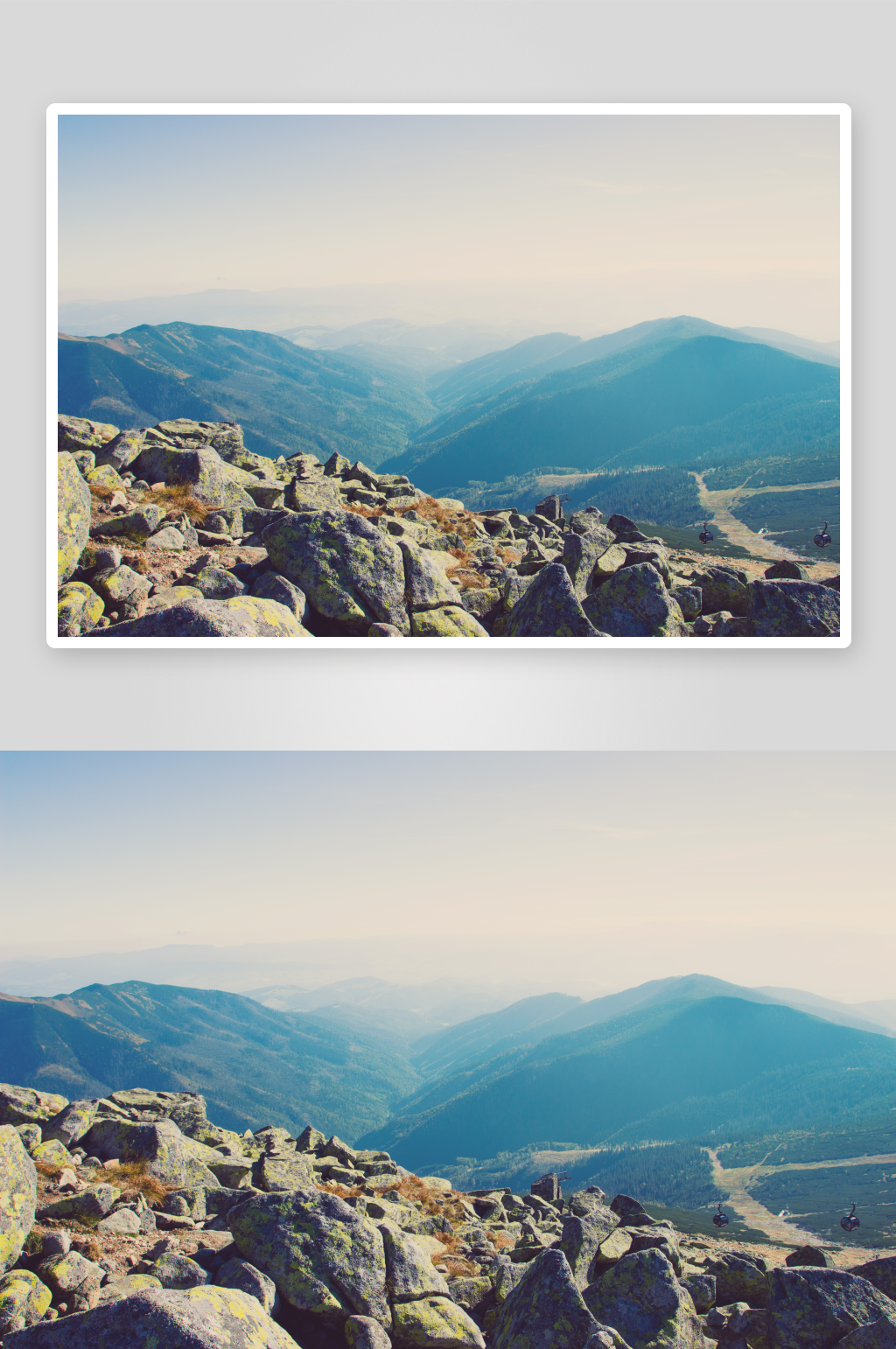 山脉山峰高清风景画摄影图素材