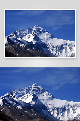 西藏珠穆朗玛峰图片
