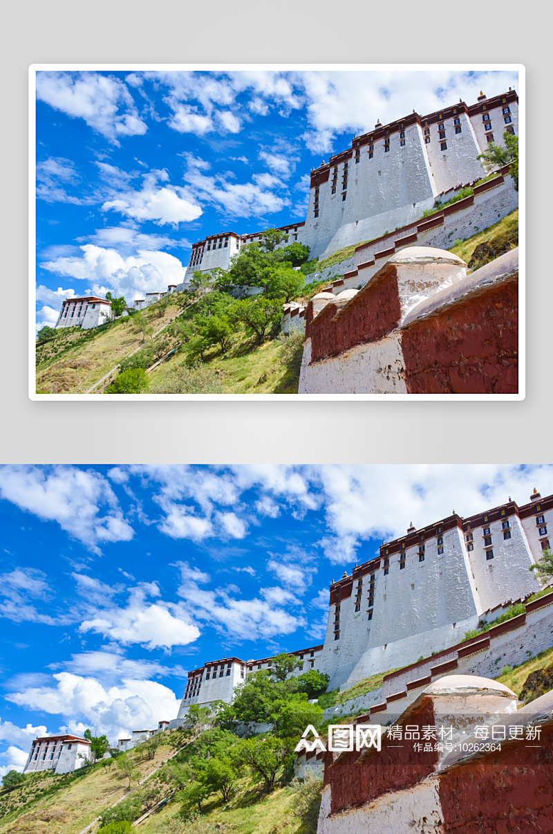 西藏拉萨布达拉宫素材